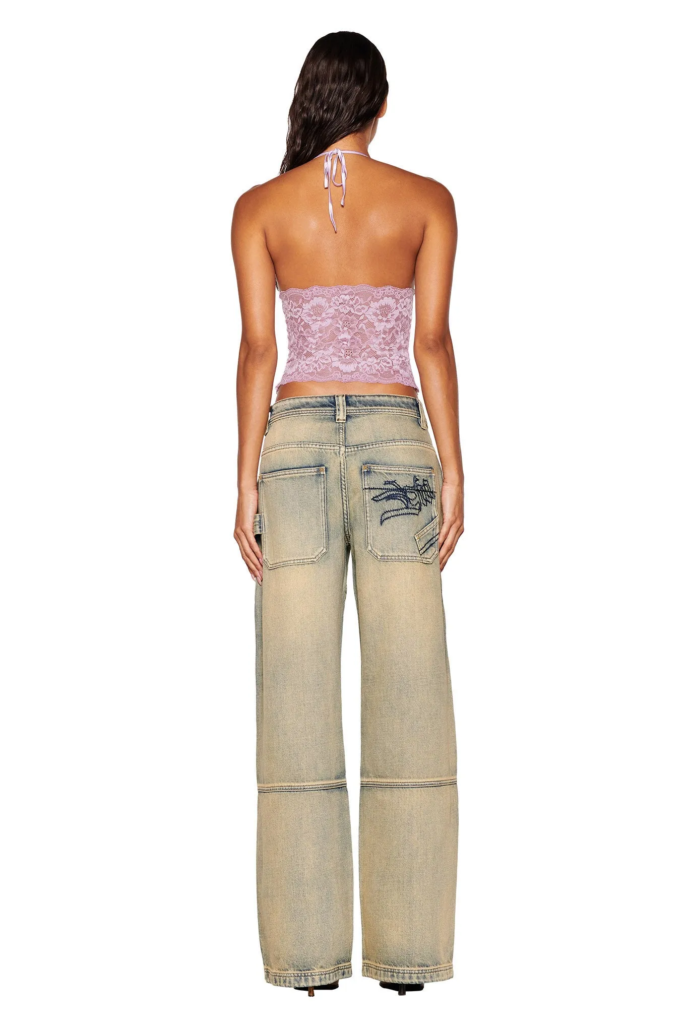 GEM HALTER TOP - PURPLE : LILAC