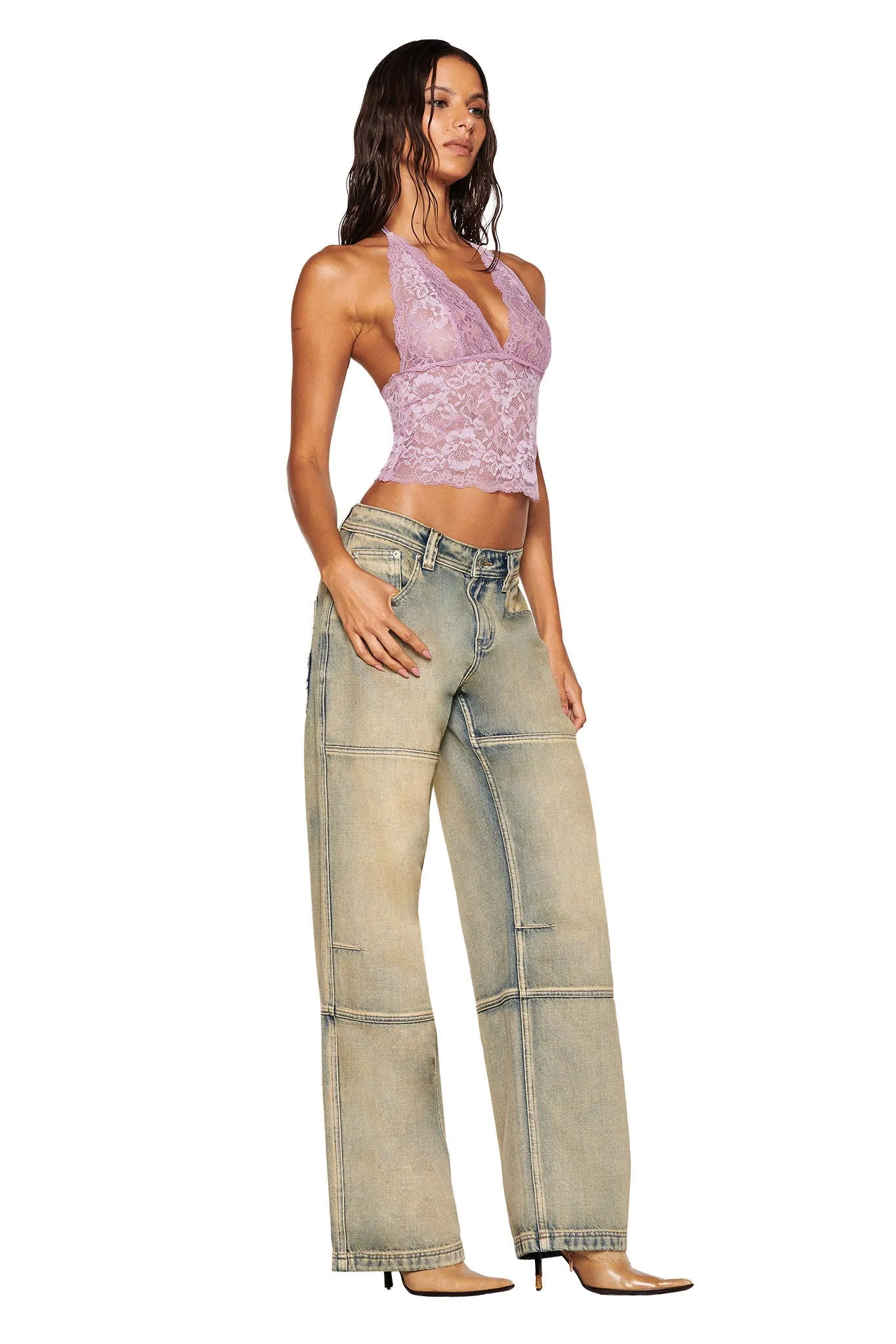 GEM HALTER TOP - PURPLE : LILAC