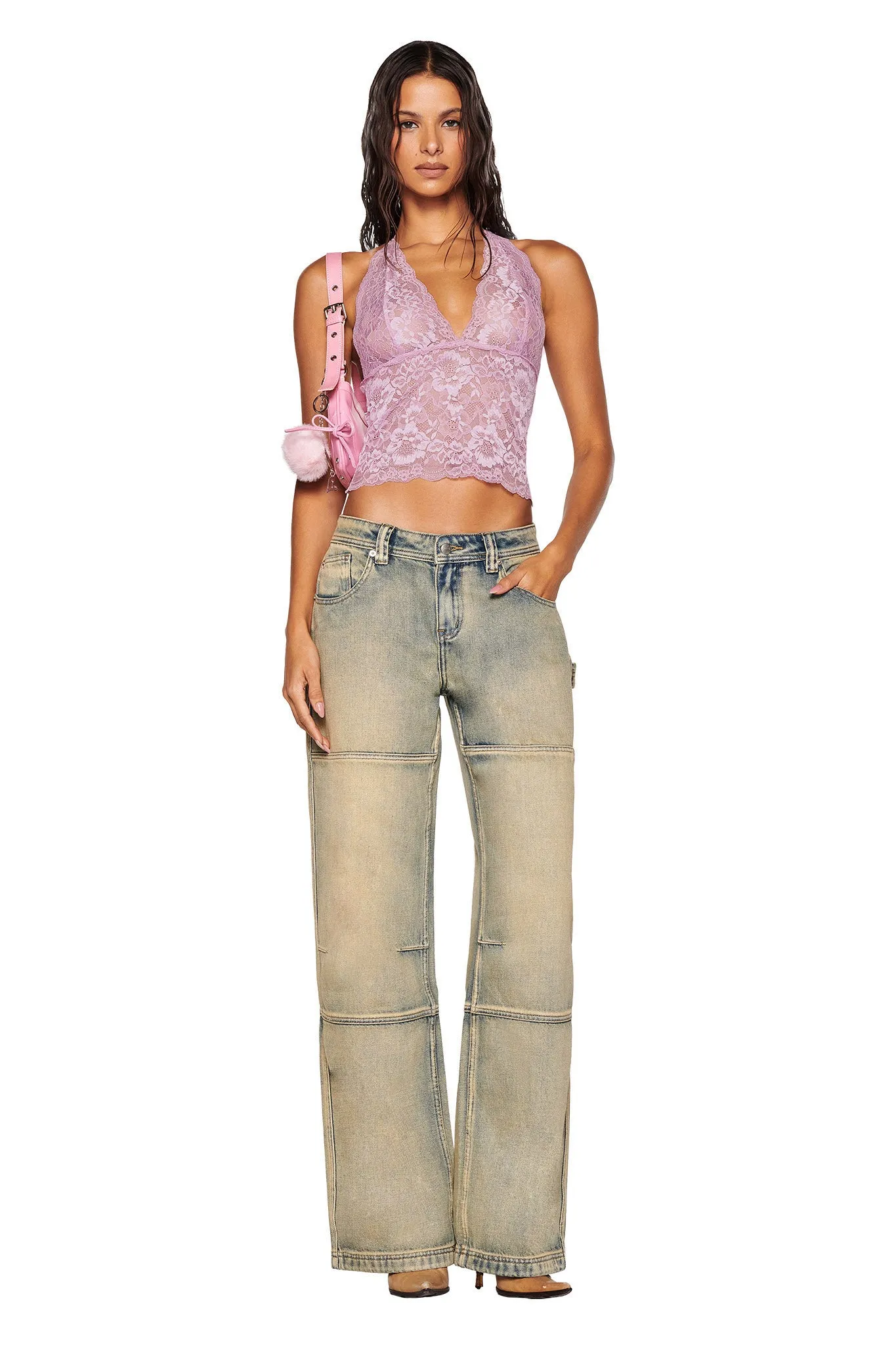GEM HALTER TOP - PURPLE : LILAC