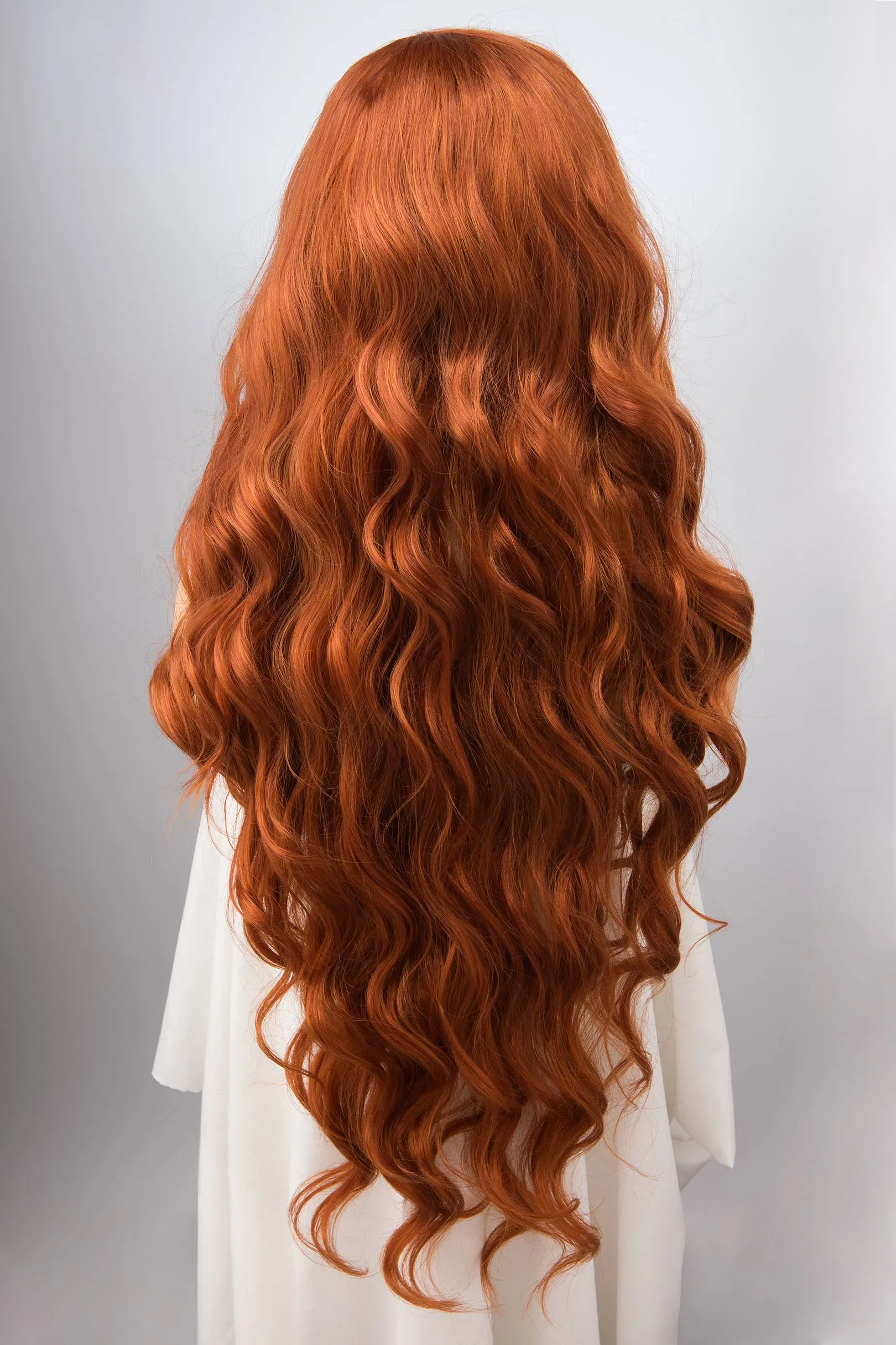 Ginger Red Head Lace Synthetic Wig Rooney Chappell Look
