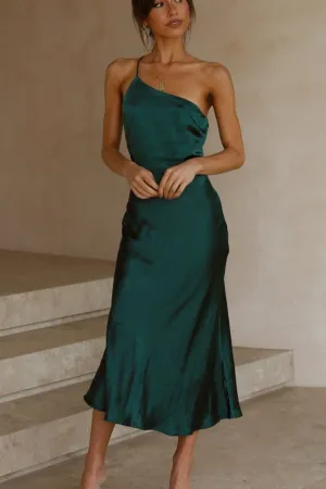 Girl From Mars Forest Green Party Dress