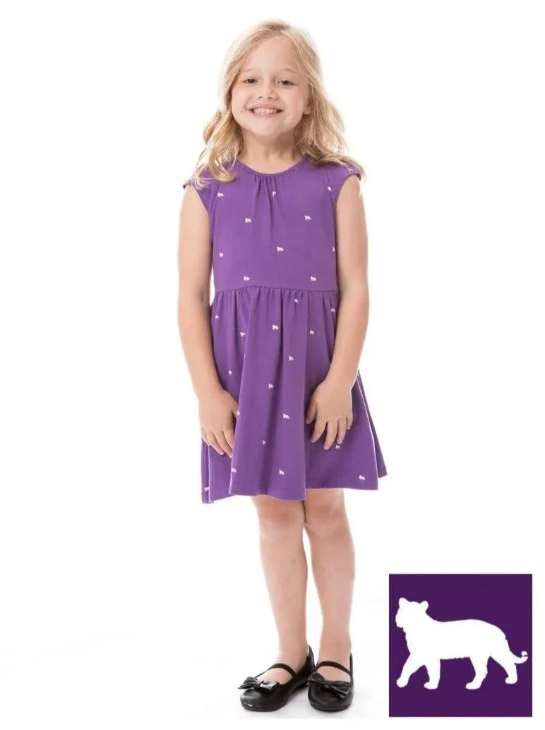 Girls Purple Tiger Dress
