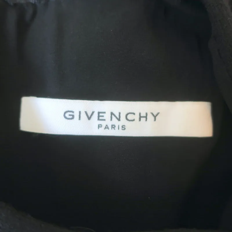 Givenchy Mini Sheath Dress Black Stretch Wool Size 38