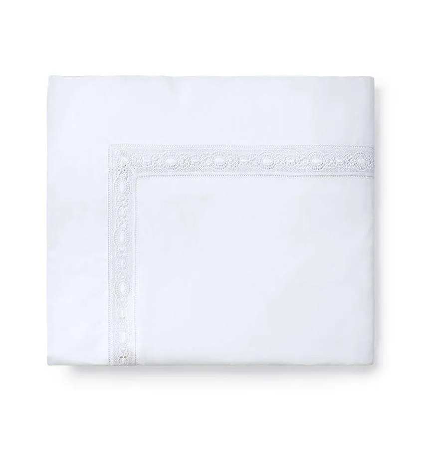 Giza 45 Lace Flat Sheet by Sferra