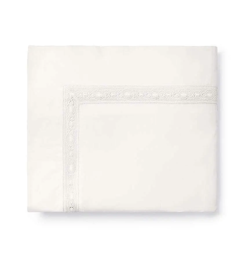 Giza 45 Lace Flat Sheet by Sferra
