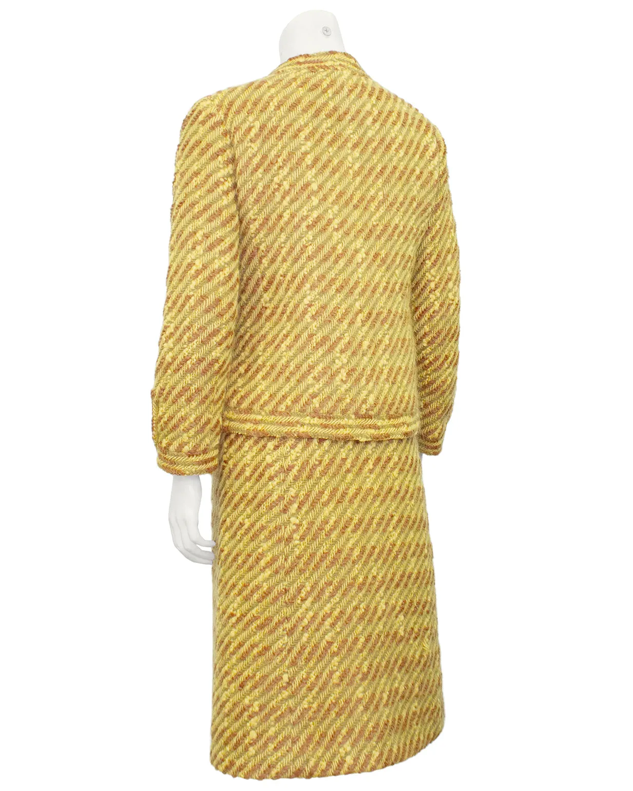 Gold and Brown Haute Couture Jacket and Dress Ensemble