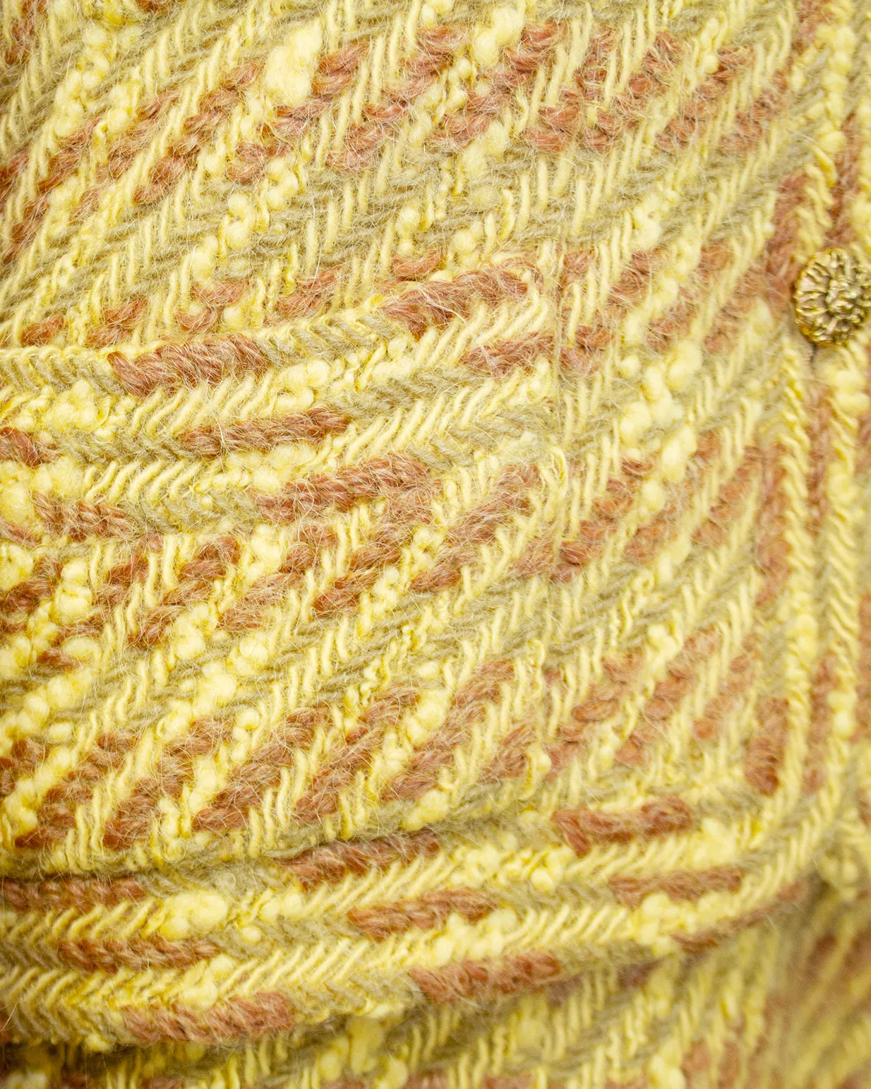 Gold and Brown Haute Couture Jacket and Dress Ensemble