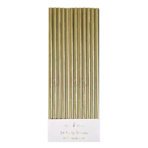 Gold Foil Party Straws