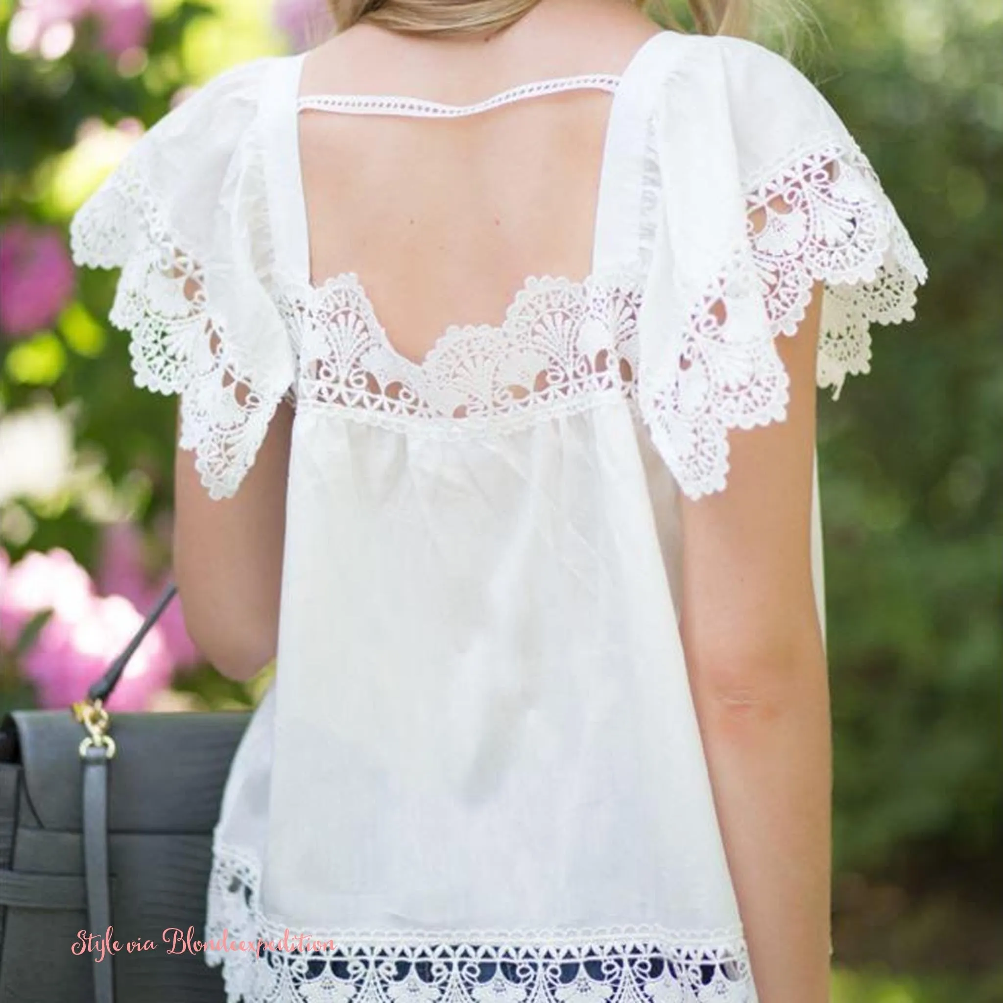 Gone Antiquing Lace Top