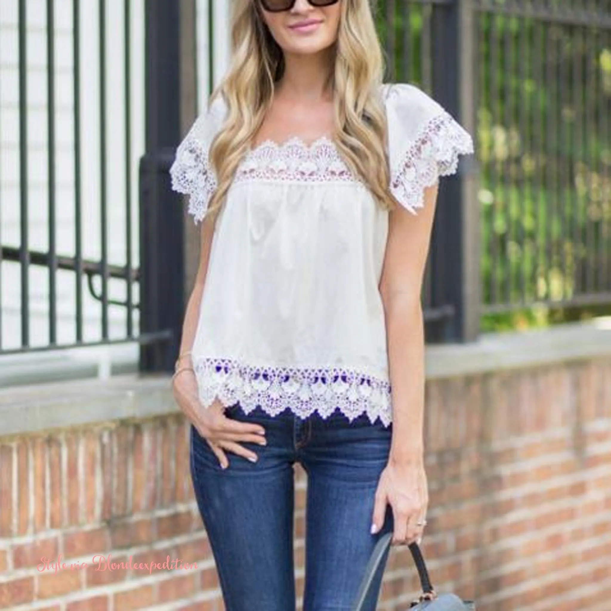 Gone Antiquing Lace Top