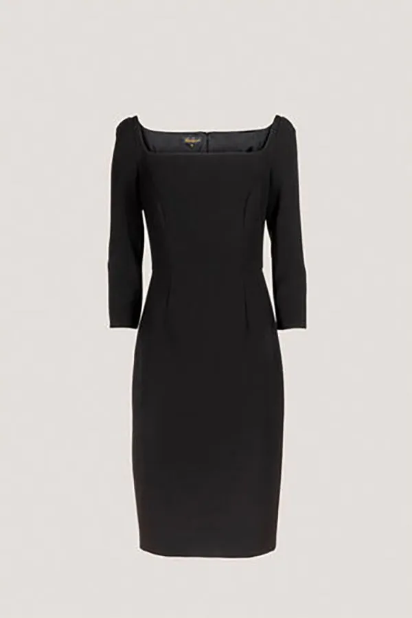GRAMMO BLACK SHEATH DRESS