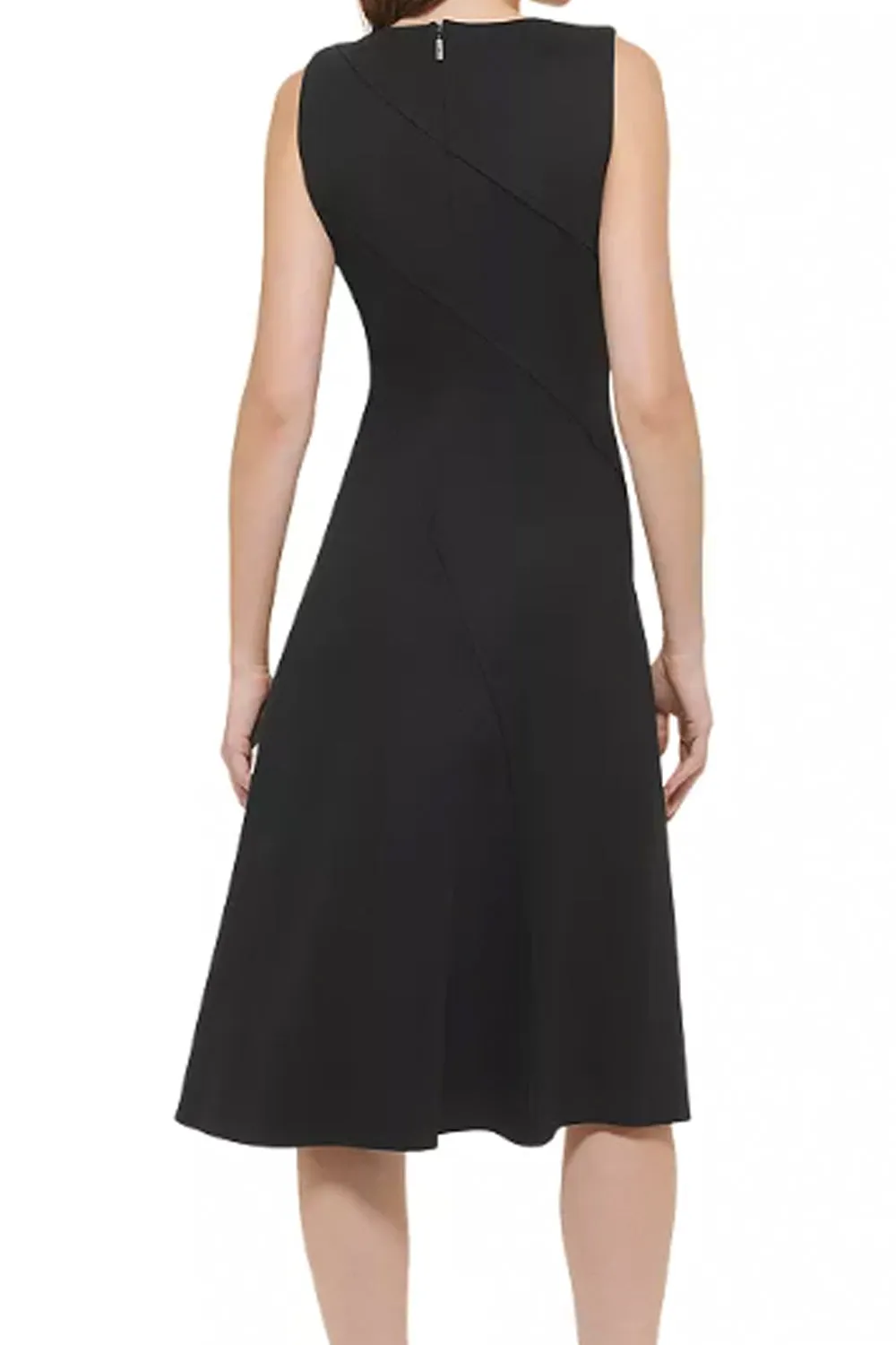 Greek Line Black Dress