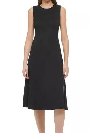 Greek Line Black Dress