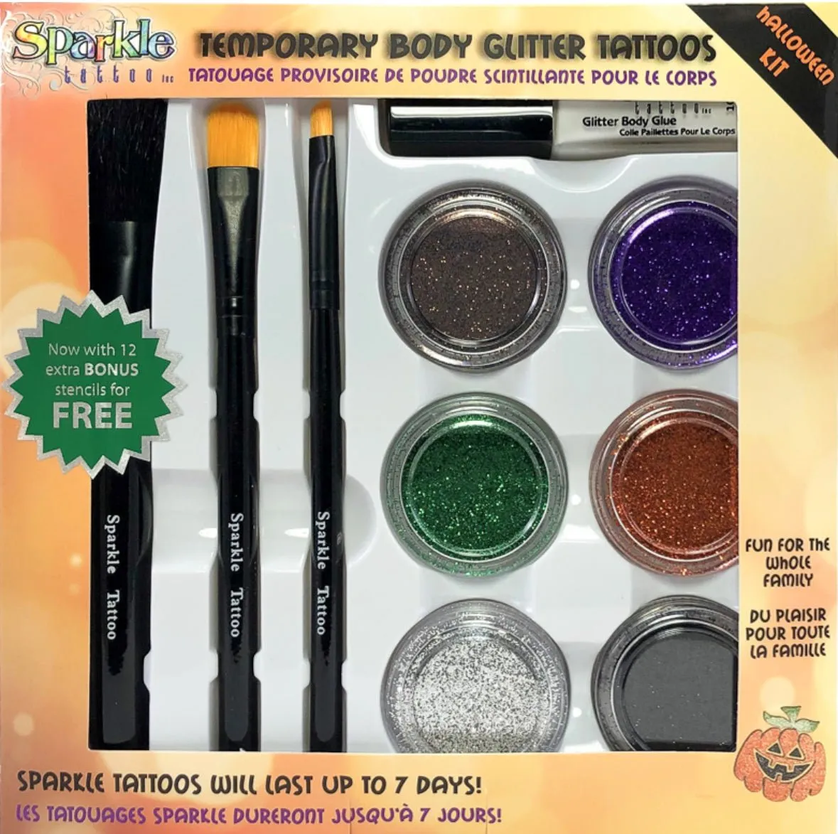 Halloween Glitter Tattoo Party Kit