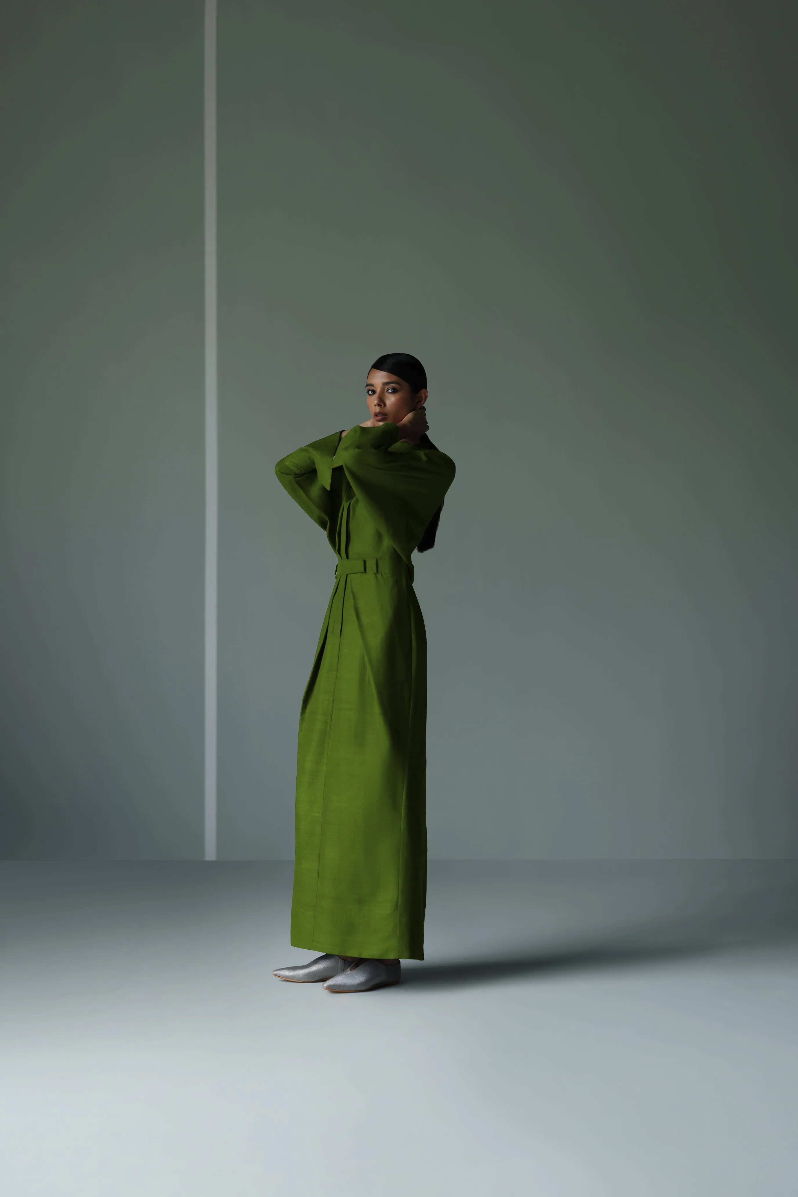 HANDWOVEN SILK DRESS