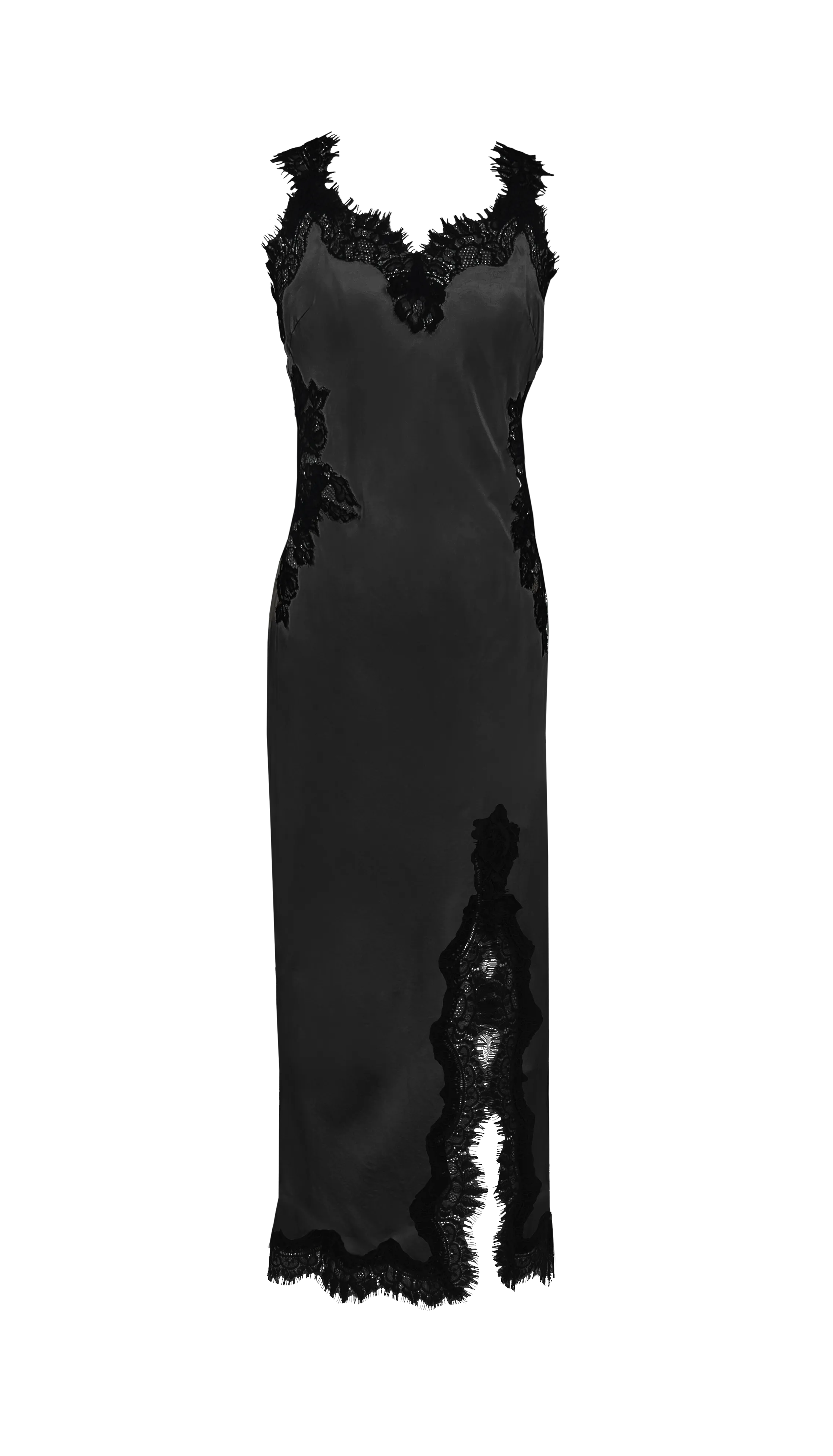 Harper Strap Long Bias Dress - Black
