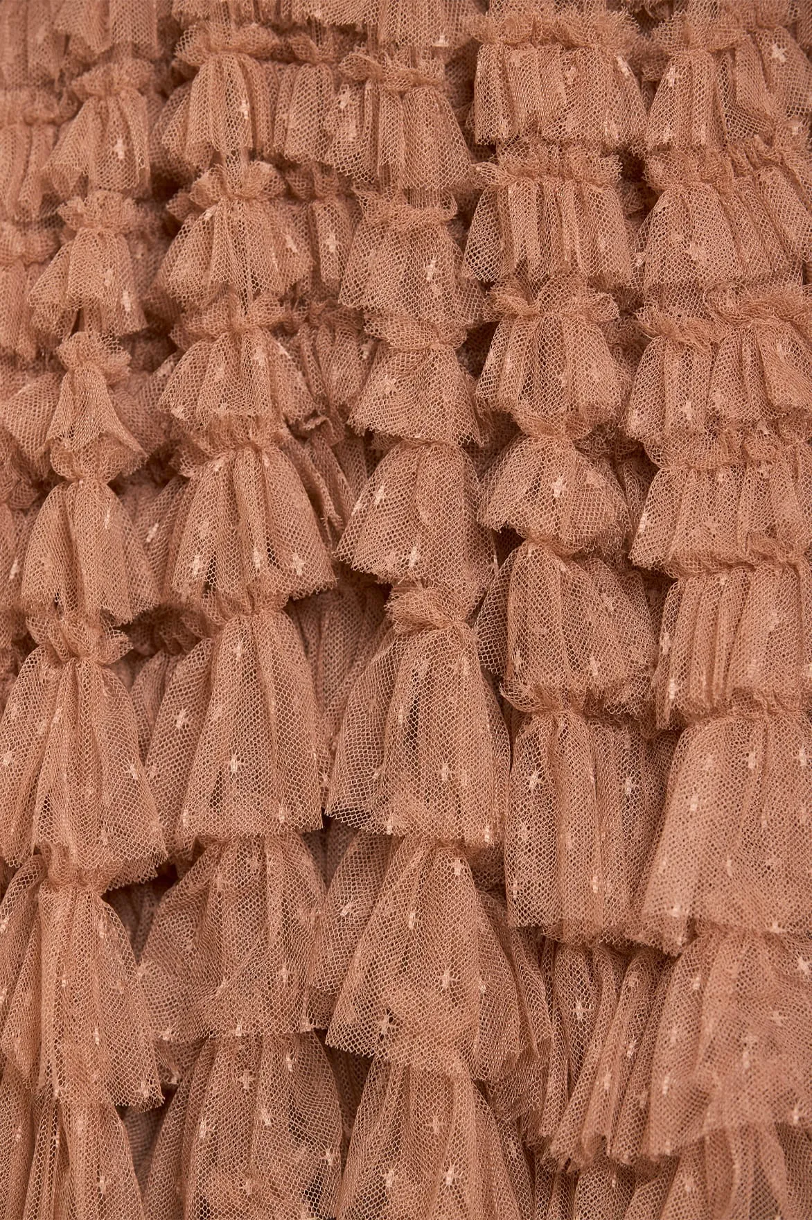 Hattie Ruffle Strapless Ankle Gown