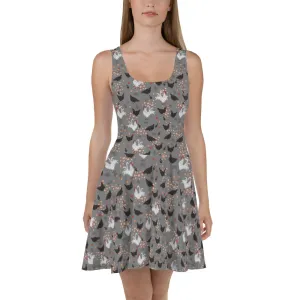 Hens & Roosters Skater Dress