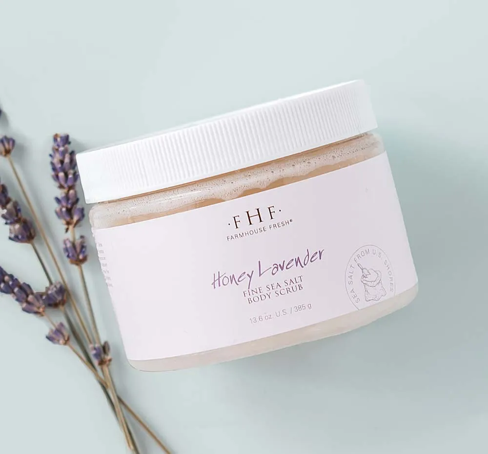 Honey Lavender | Fine Sea Salt Body Scrub