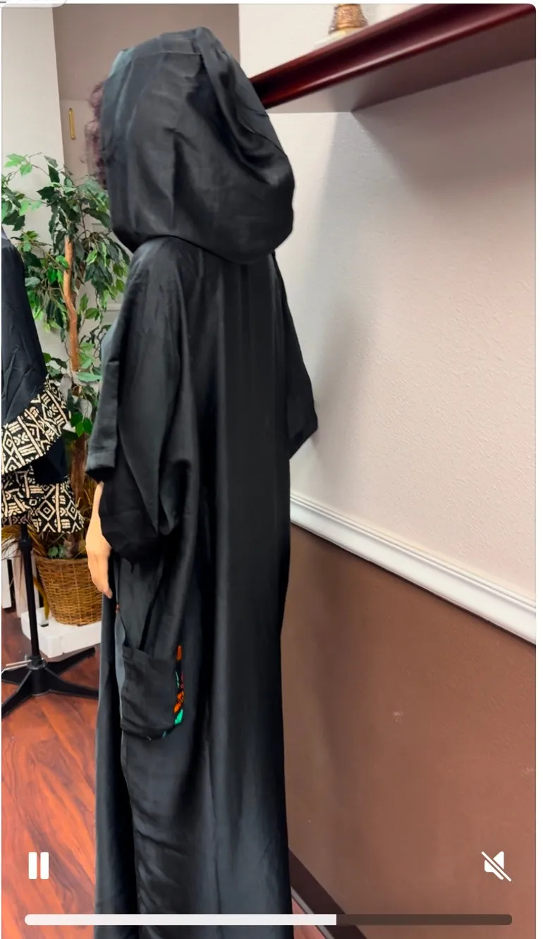 Hoodie Silk Gown