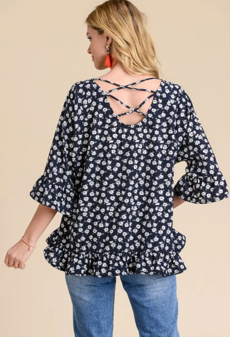 Hopely Floral Top-Final Sale