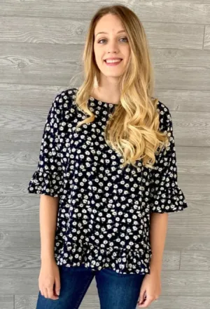 Hopely Floral Top-Final Sale