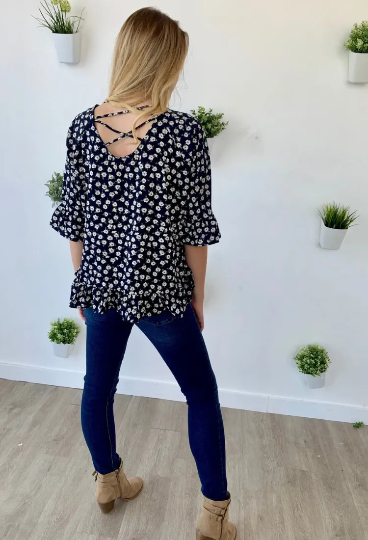 Hopely Floral Top-Final Sale