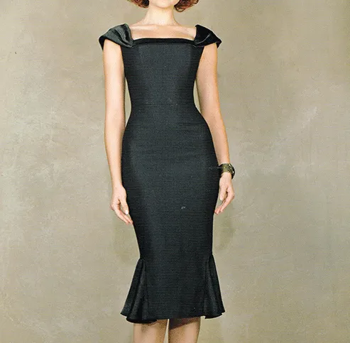 Hour Glass Shaped Gala Fitted Dress