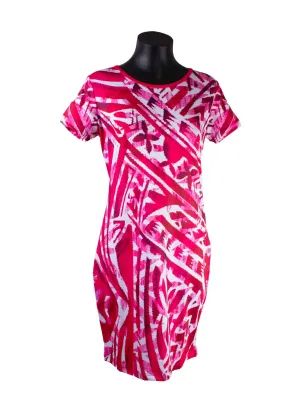 IC Print Body Con Pink