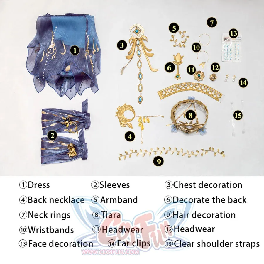 Identity V Naiad Grace Weeping Goddess Cosplay Costume C09051