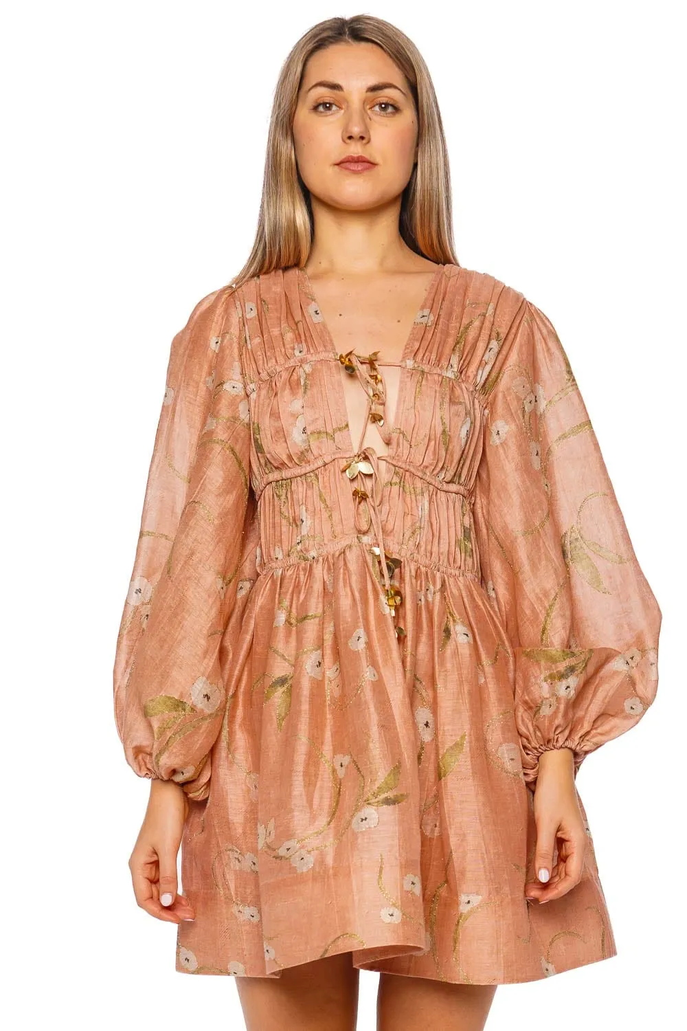Illuminate Drawn Floral Mini Dress