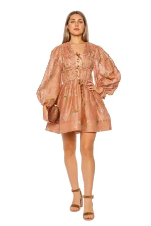 Illuminate Drawn Floral Mini Dress