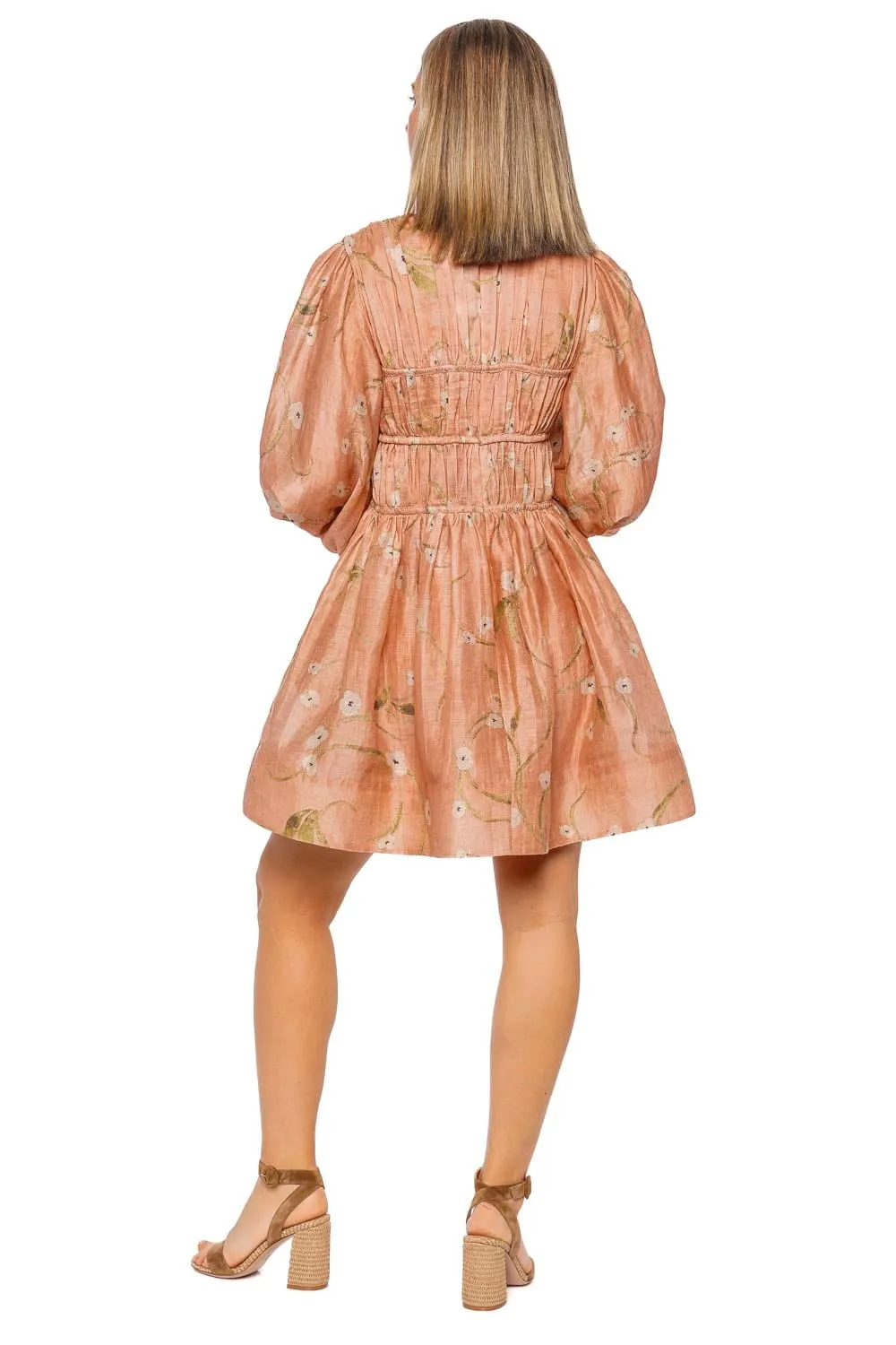 Illuminate Drawn Floral Mini Dress