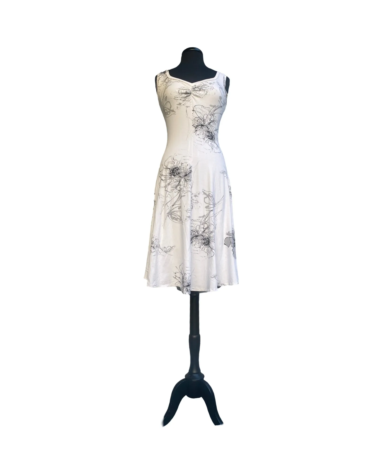 ISA Sleeveless V-Neck Flared Dress