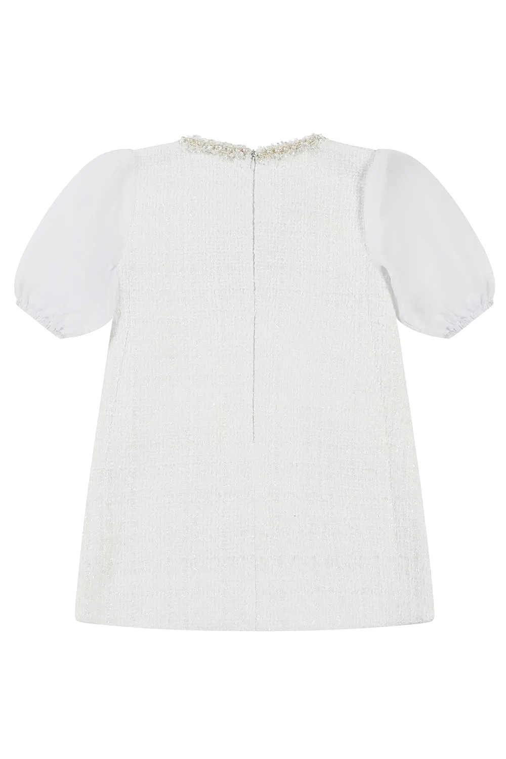 'Isabelle' bow tweed dress