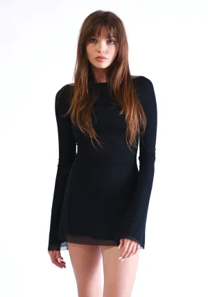 Jane Mini Dress in Black