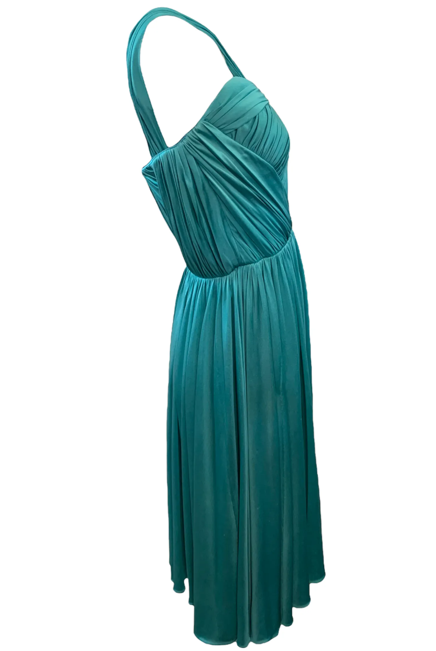 John Galliano for Dior Aqua Silk Jersey Cocktail Dress