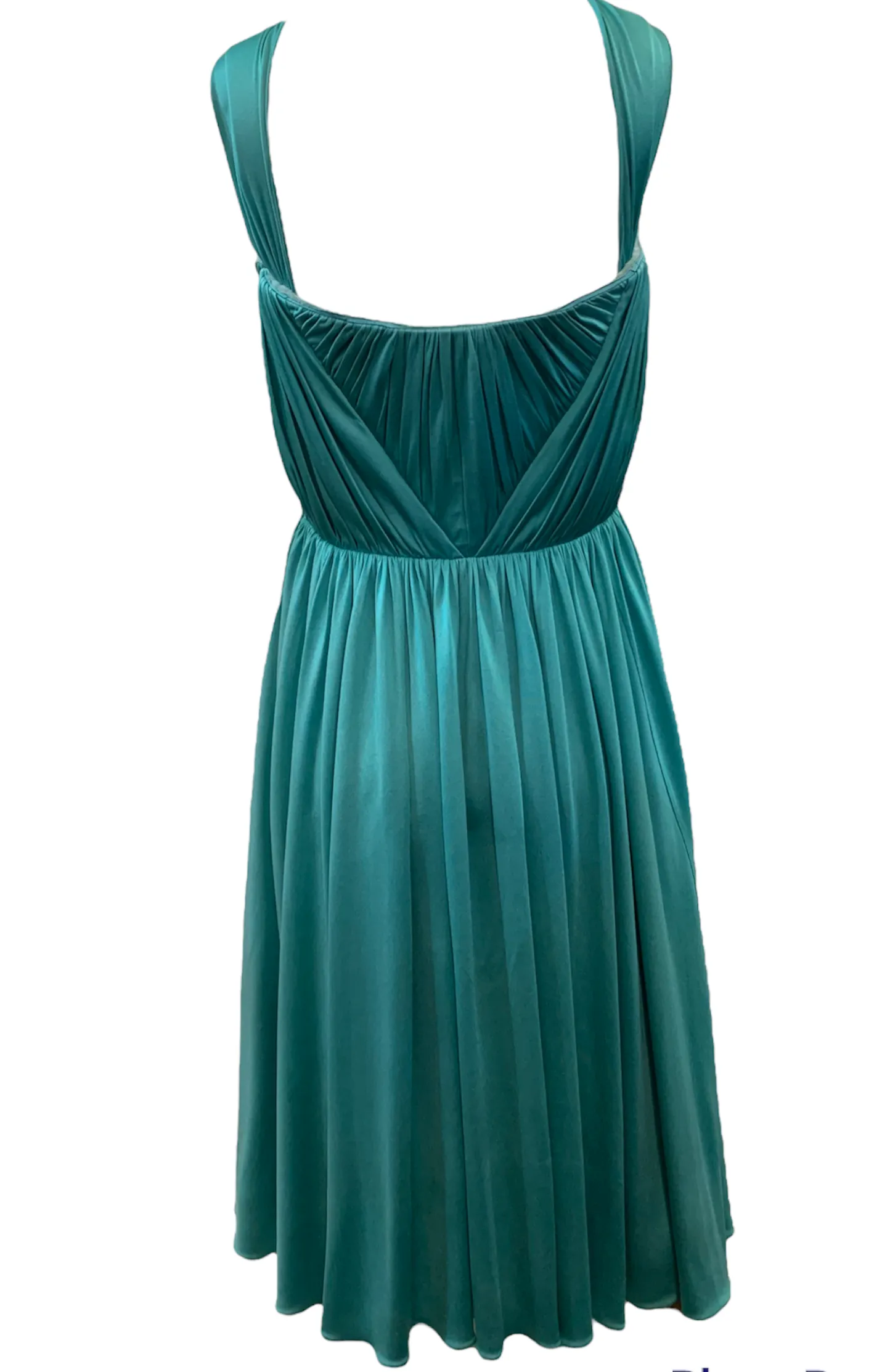 John Galliano for Dior Aqua Silk Jersey Cocktail Dress