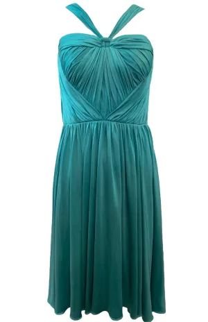 John Galliano for Dior Aqua Silk Jersey Cocktail Dress