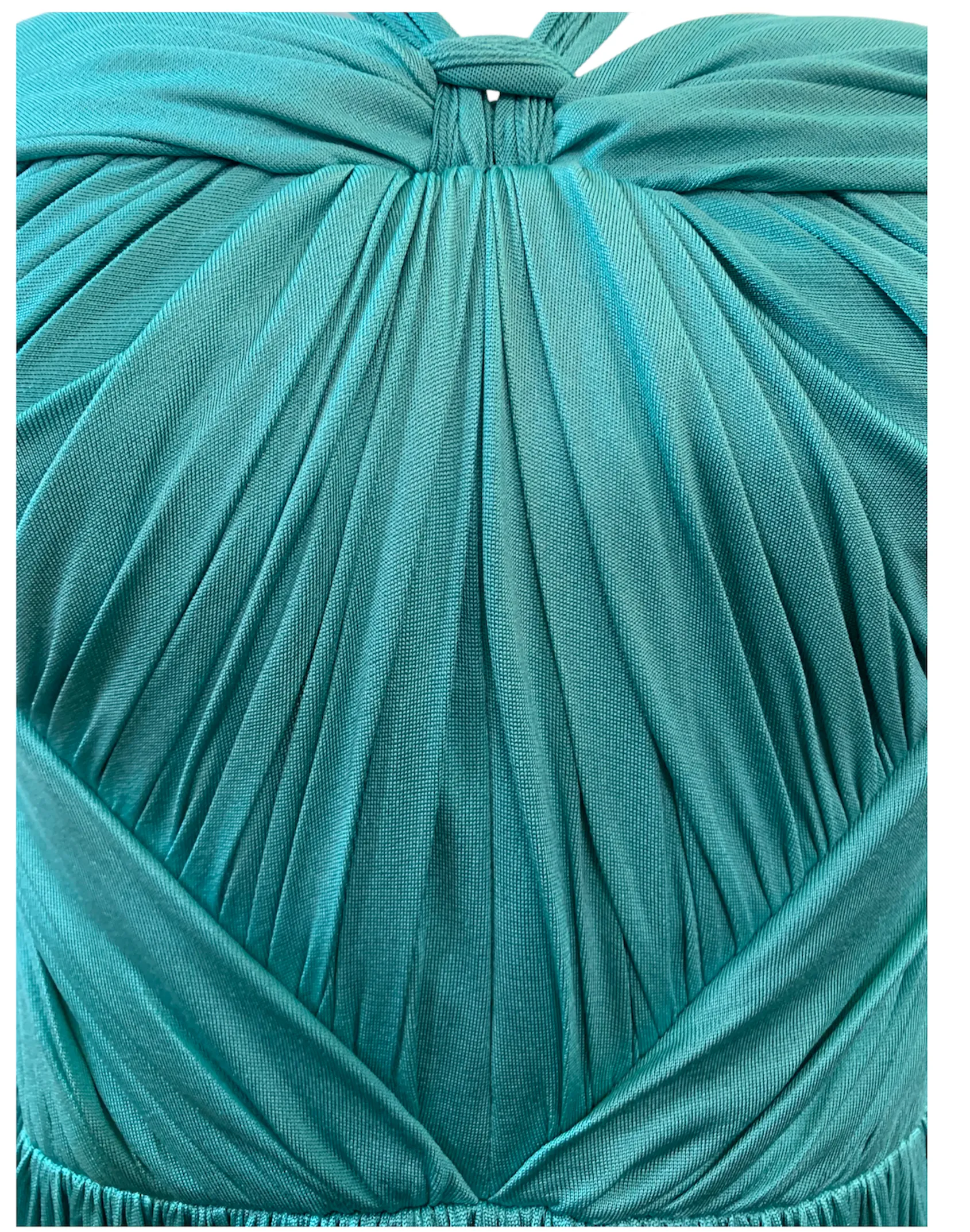 John Galliano for Dior Aqua Silk Jersey Cocktail Dress