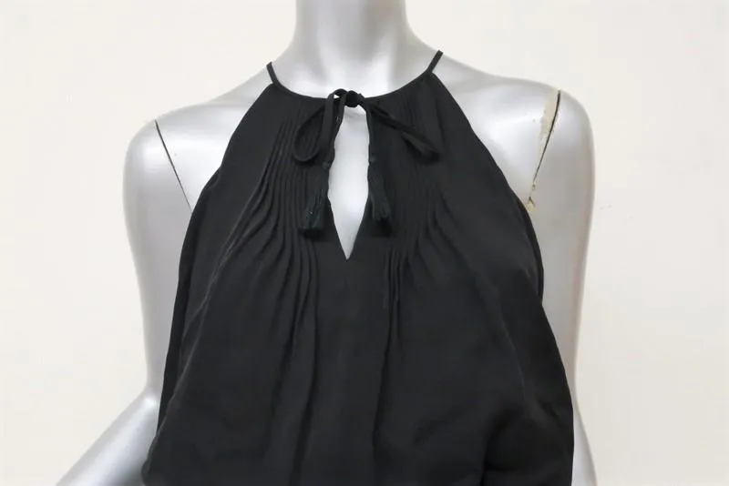Joie Dress Jossa Black Silk Size Extra Small Sleeveless Blouson Mini