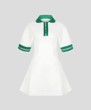 KANDINI Flared Dress - Green