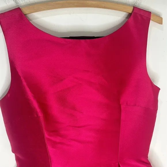 KATE SPADE Hot Pink and Black Fit and Flare Flirty Back Mini Dress Size 4