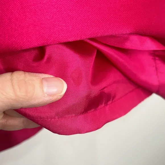 KATE SPADE Hot Pink and Black Fit and Flare Flirty Back Mini Dress Size 4