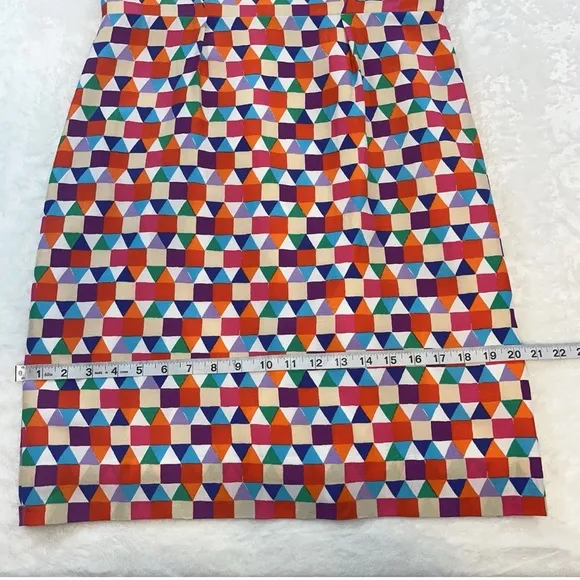 Kate Spade New York Abbey Geometric Print Sheath Dress Silk Blend Size 10 NWT