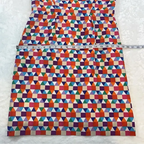Kate Spade New York Abbey Geometric Print Sheath Dress Silk Blend Size 10 NWT