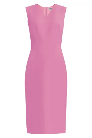 Kateri High Quality V-Neck Sheath Dress - Many Colors