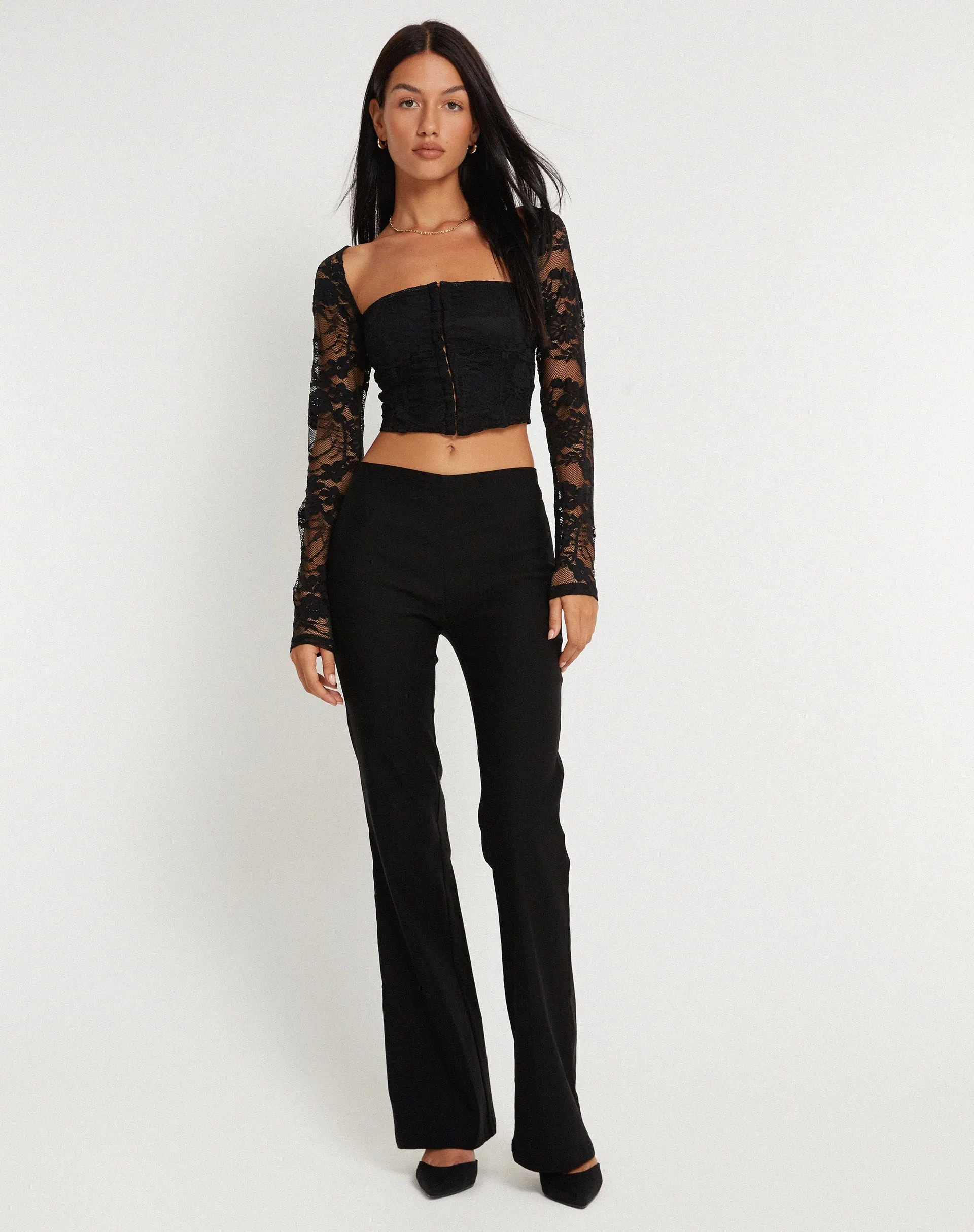 KHAFILA TOP LACE BLACK