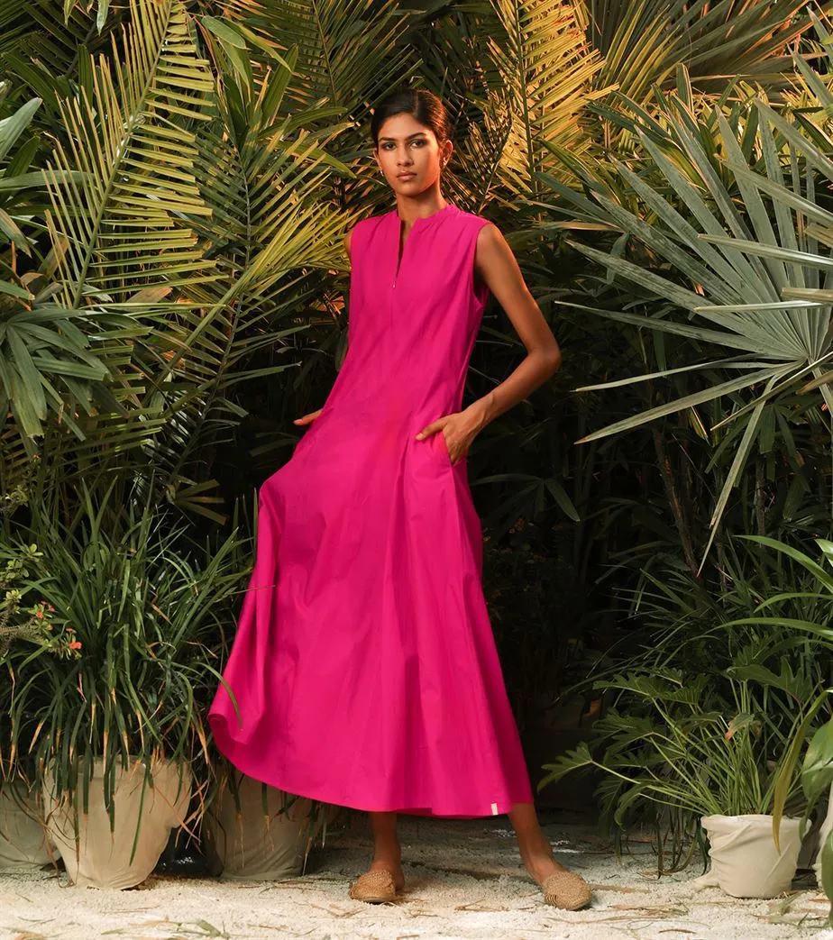 Khara Kapas   -   Hidden Treasure  Pink Pale Moon Dress - Another Day in Paradise