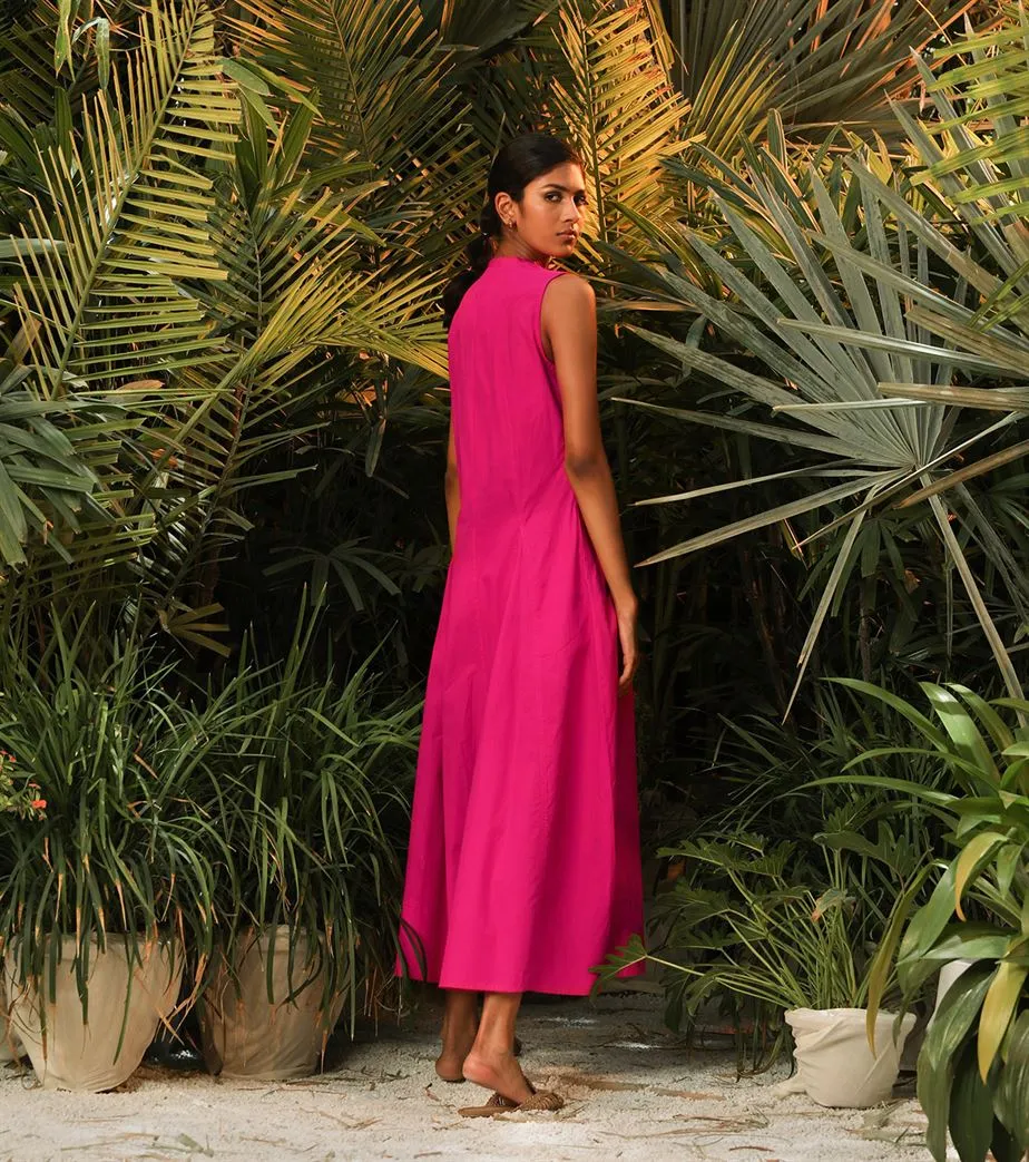 Khara Kapas   -   Hidden Treasure  Pink Pale Moon Dress - Another Day in Paradise